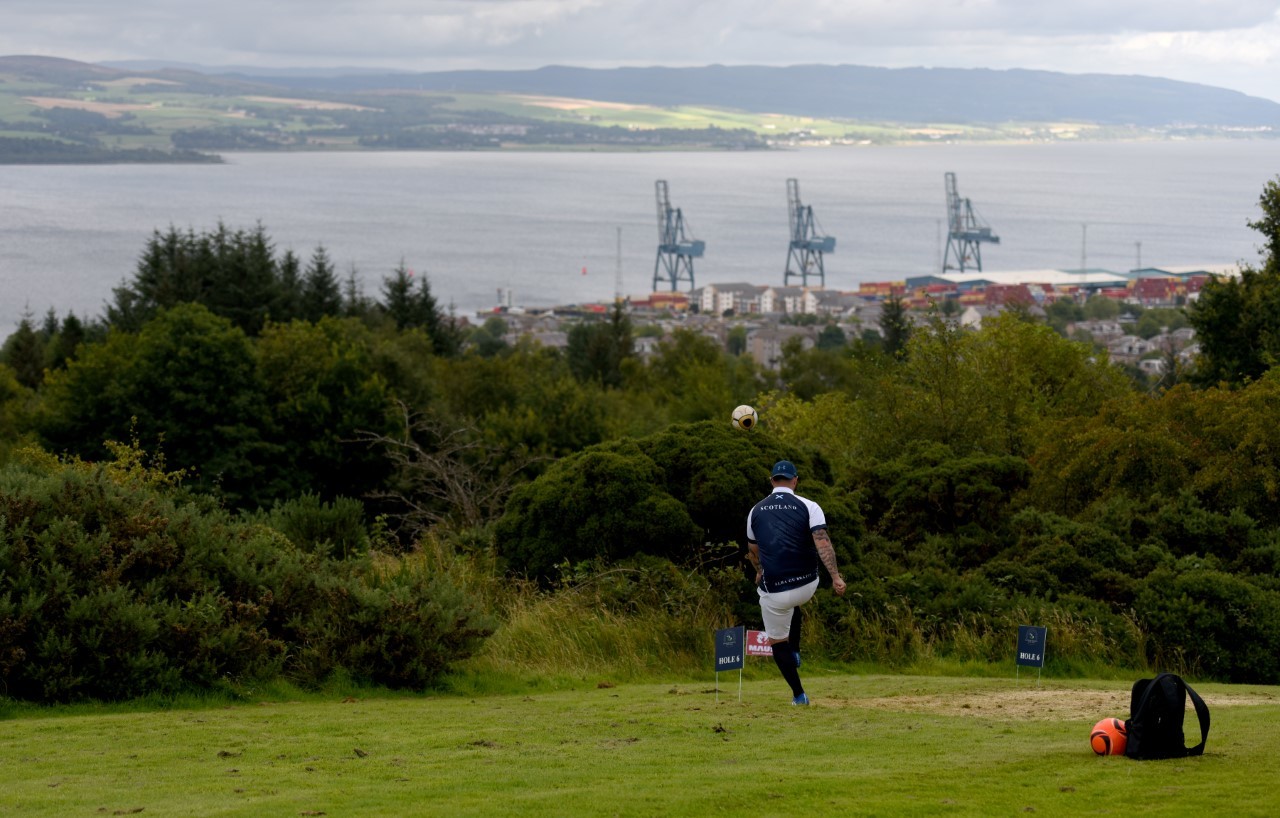 Scottish FootGolf at Greenock Golf Club. Pictures by Lesley Morgan.