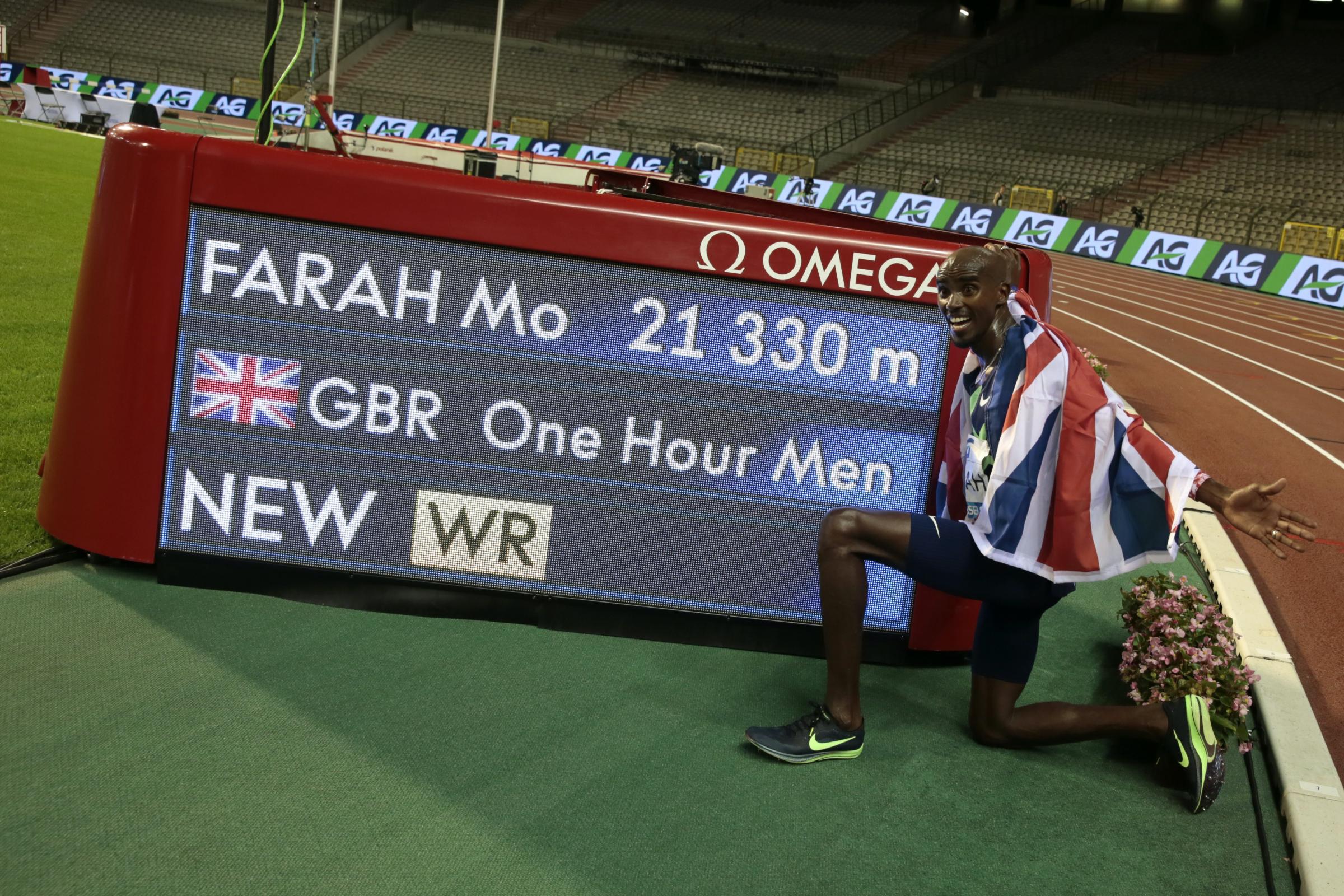 Sir Mo Farah Breaks One Hour Run World Record At Diamond League In Brussels Greenock Telegraph