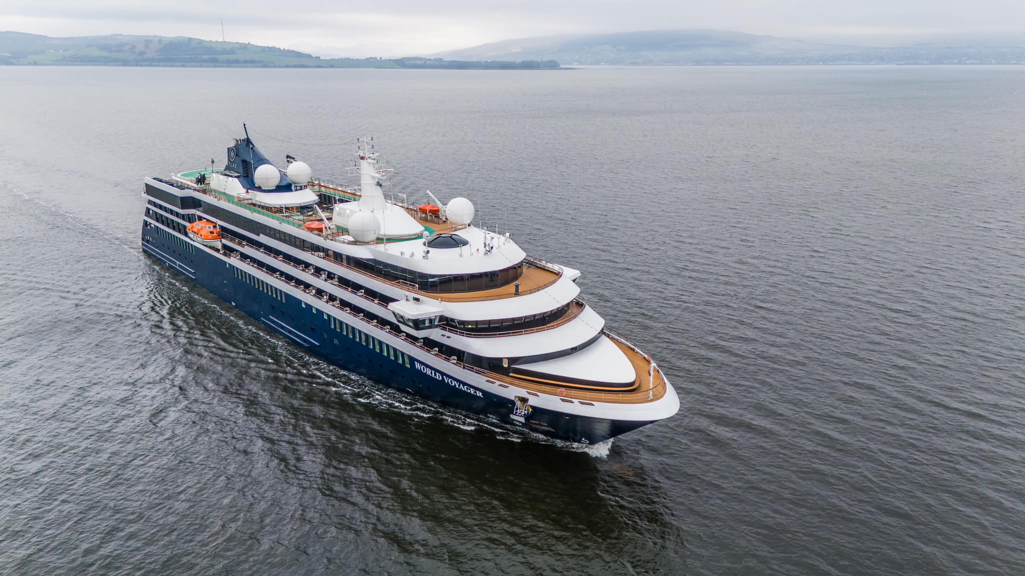 Expedition liner which travels the globe turns heads as it sails into Greenock