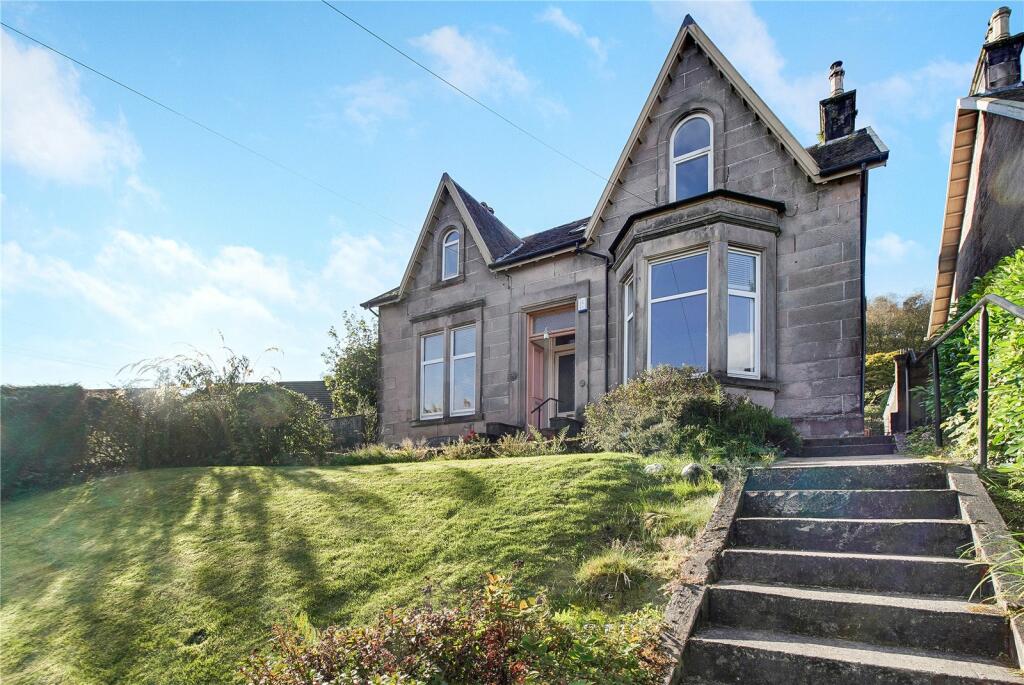 Gourock property: Traditional conversation has huge garden and views towards Clyde